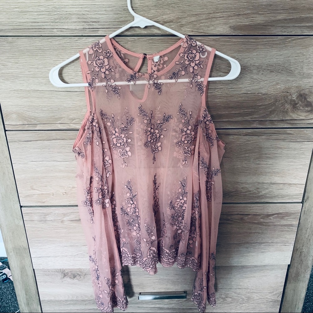 American Rag sheer top - Picture 3 of 5